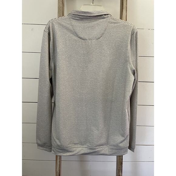 Simply Southern Mens 1/4 Zip Tailor Fit Striped Golf Pullover Shirt Size SMALL - Picture 2 of 9